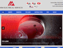 Tablet Screenshot of mmelectrical-services.co.uk